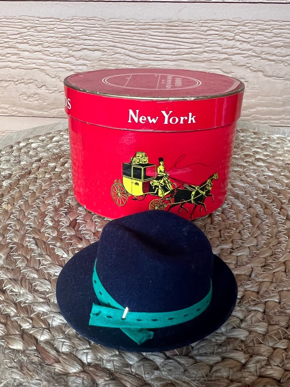 Antique Miniature 1930's Salesman Sample Hat Dobbs Stetson Collector